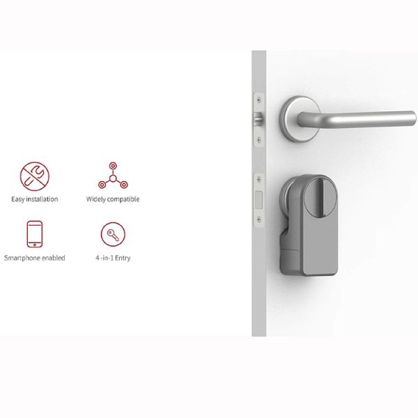 Convenient and Door Security Solution Bluetooth Enabled PC Material Door Bolt Lock