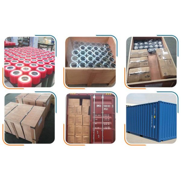 Red Loading Hand Truck Wheels , Pallet Jack Replacement Wheels 80 * 70mm