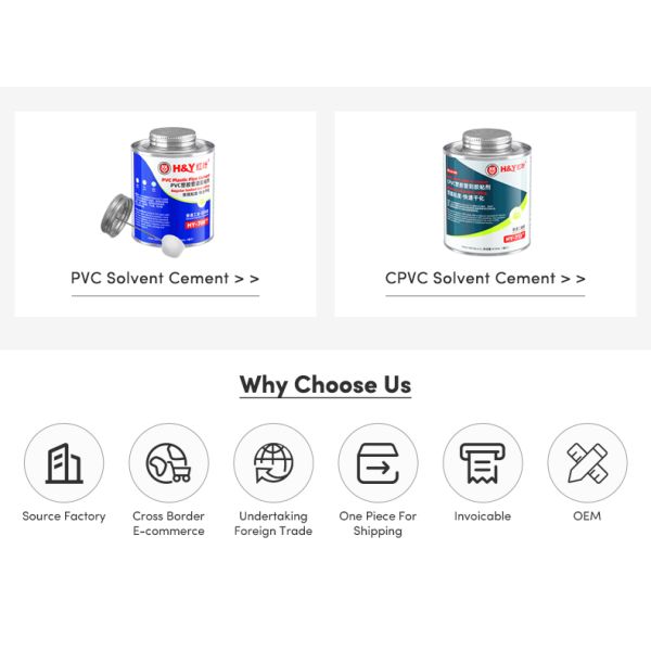 Construction Use Pvc Plastic Pipe Solvent Cement Customized Pvc Adhesive Glue