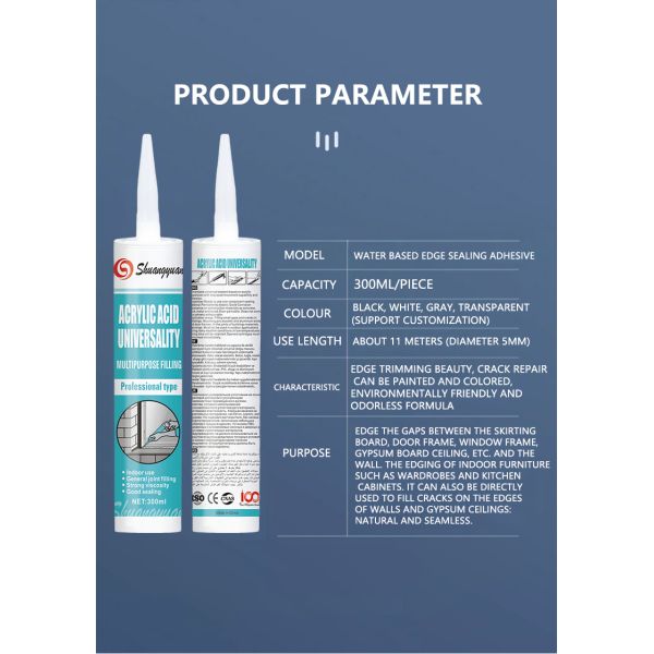 Water Based Acrylic Sealant Adhesive Weatherproof For Window General Construction