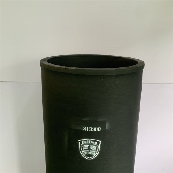 Silicon Carbide Straight Barrel Crucible Smooth Surface Cylindrical Shape