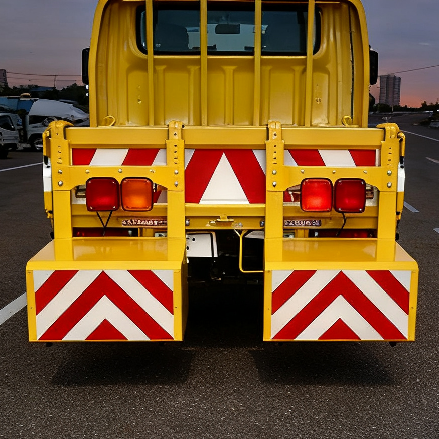 Traffic Impact Protection Vehicle Crash Buffer installed on work vehicle
