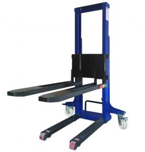 China Self Loading Stacker Crane 500kg Light Weight Pallet Lifter Machine Hydraulic Lift Equipment Self Loading Forklift on sale