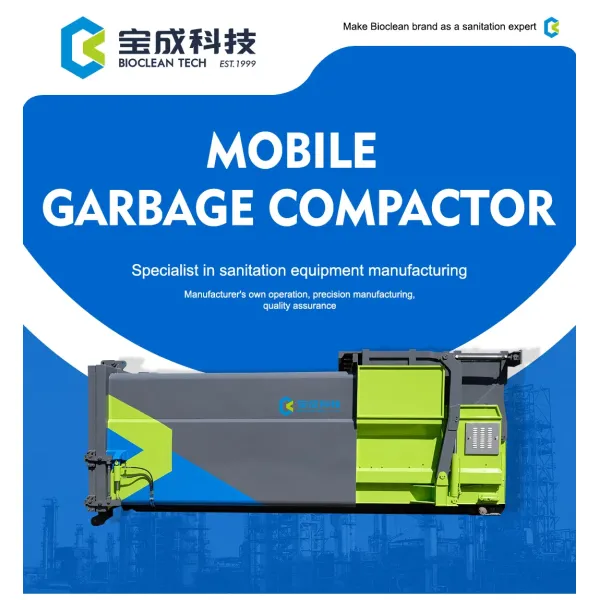 6 Ton 15000L Mobile Garbage Compactor & Heavy Duty Solid Waste Collection machine