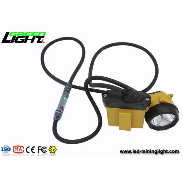 Explosion Proof IP 68 LED Mining Lamp with Security Cable Light , 28000 Lux Miners Cap Lamp