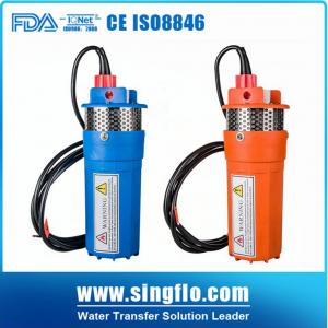 China Pass CE 24v dc 4"inch 360LPH price solar water submersible pump for deep well on sale
