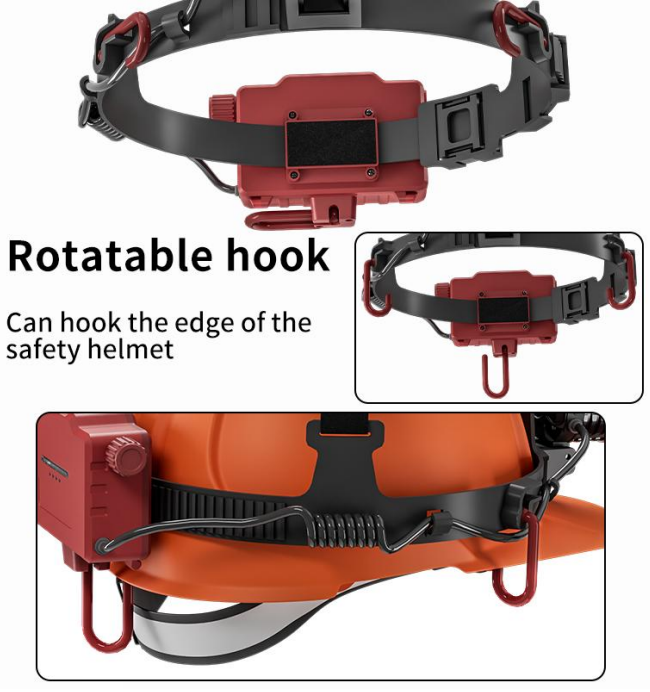 Motion Sensor LED Headlamp with Type-C Rechargeable IPX4 Waterproof for Outdoor Work