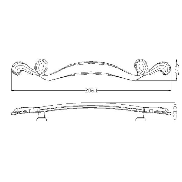 Durable Zinc Alloy Cabinet Handle Pulls Dresser knobs with screws
