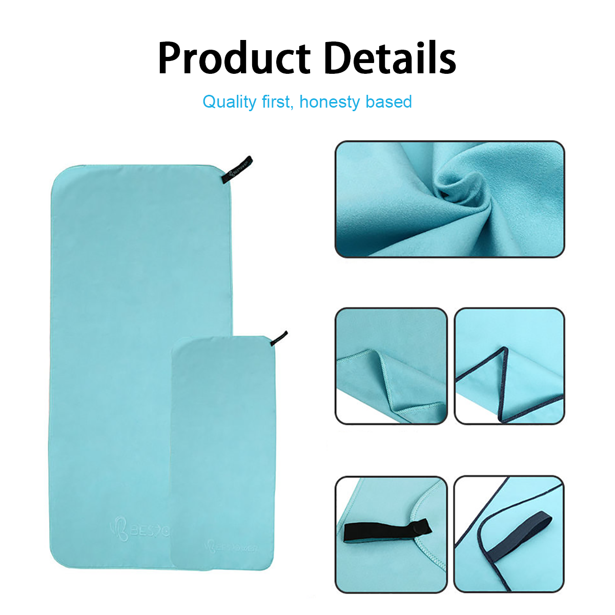 Custom Personalized High Quality Fast Dry Light Weight Microfiber Towels Towel