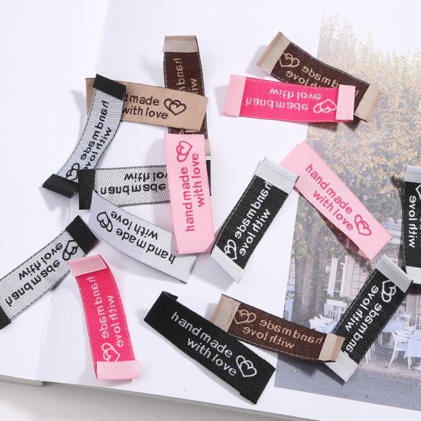 Neck Label Garment for Clothes accessories Folded Woven Label
