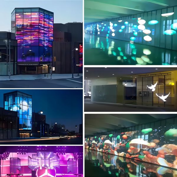 Outdoor Fixed Mesh Transparent LED Display Screen Waterproof 1x1m