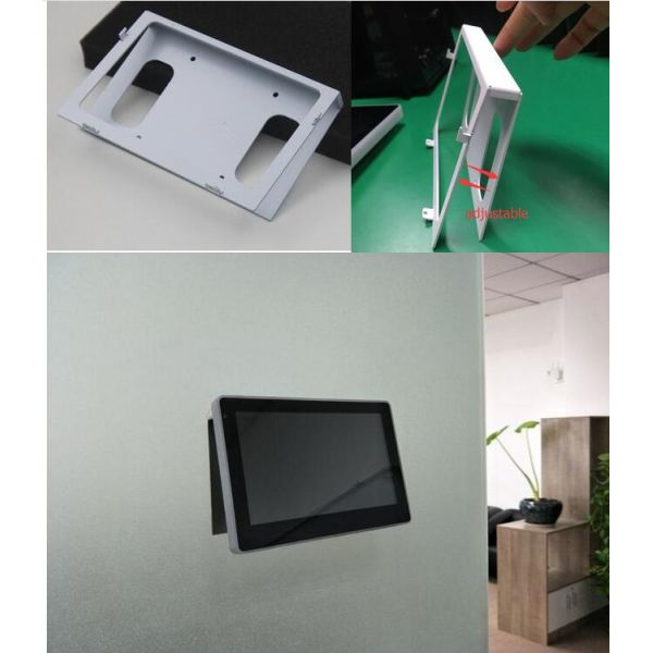 SIBO 7" POE Flush Wall Mounted Android Touch Tablet With Serial Port UART GPIO For Industrial Control