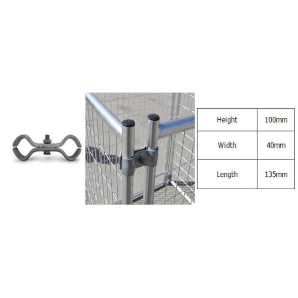 Temporary Windbreak Fence Panels 2.2m width 1.8m height Galvanized
