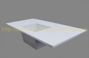 Quality Safety School Laboratory Bench Top 750mm Width Monolithic Epoxy Resin for sale