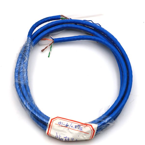 Light Blue PVC 23AWG UTP cat6 networking cable Single jacket / Double jacket
