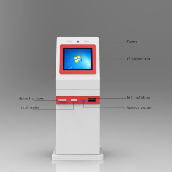 Customizable Floor Standing Self-Service Kiosk with 1920X1080 Resolution and Interactive Touch Screen