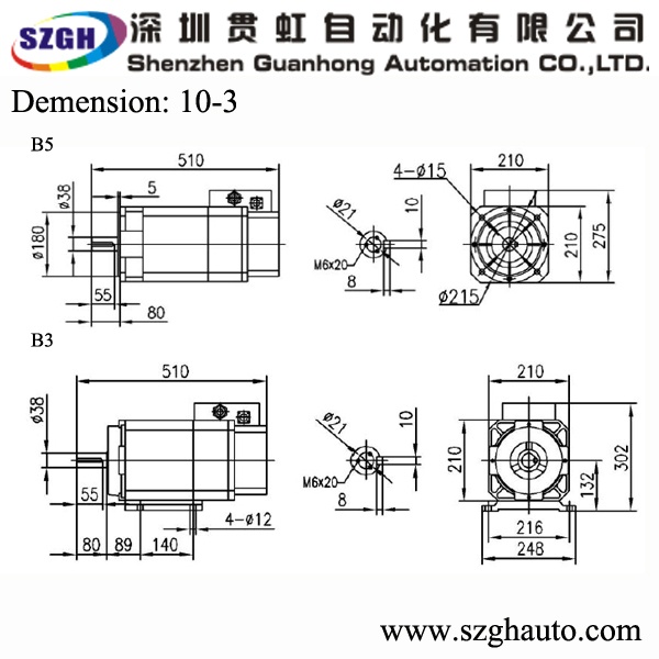 Induction Spindle Servo Drive Motors For Woodworking CNC Machine 7.5KW