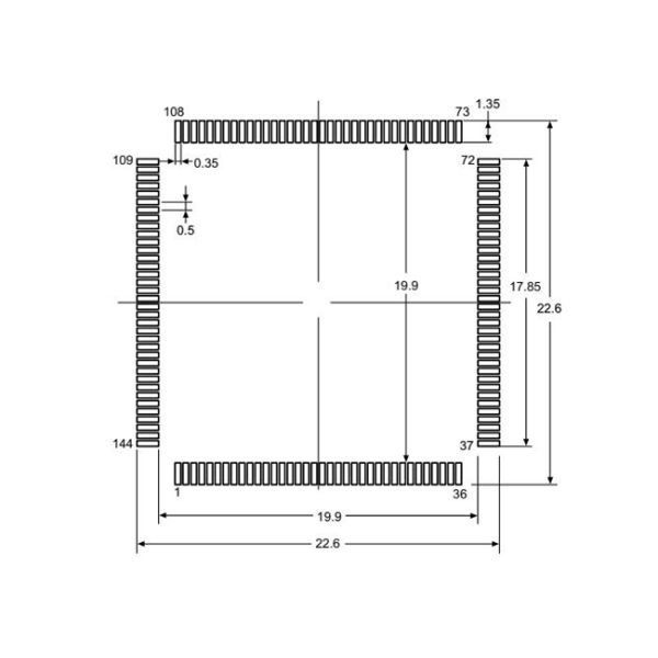 STM32F429ZGT6 Integrated IC ARM Cortex M4 Microcontroller Chip 144LQFP Single Core