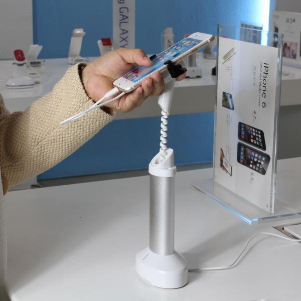 Buy COMER Display holder with alarming, gripper cell phone display holders, high security retail at wholesale prices