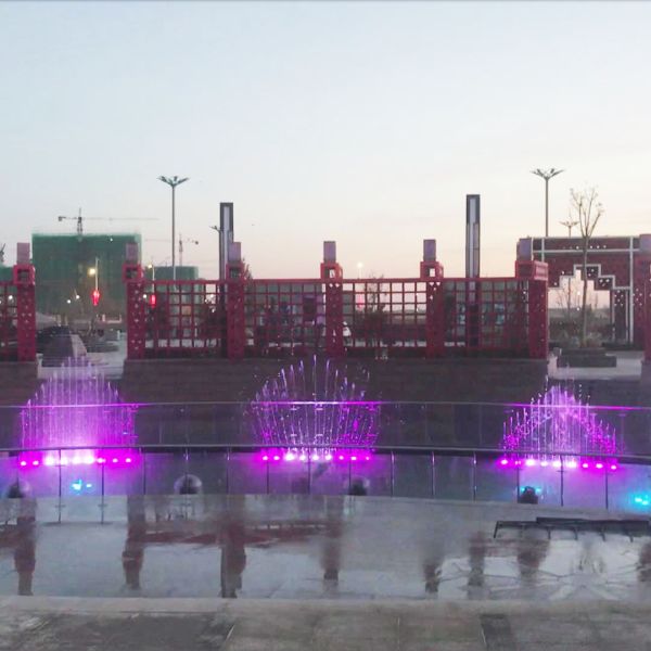 Dancing water fountain