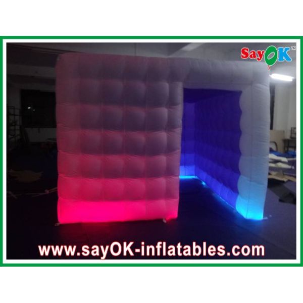 Inflatable Party Decorations Bright Lighting Inflatable Photo Booth Fire-Proof Purple Inside L3 X W3 X H3m