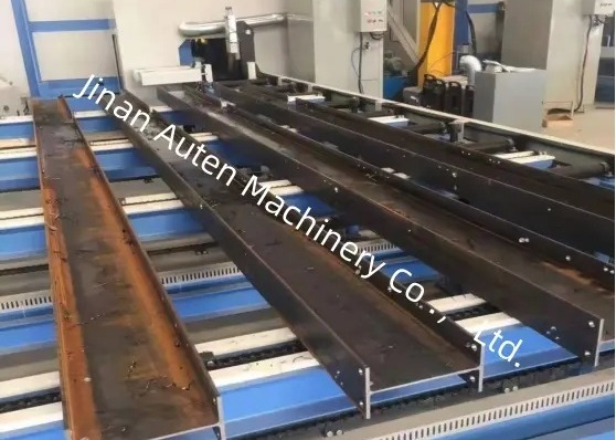 Bt40 Spindle Bore Taper Steel Structure H Beam Cnc Drilling And Sawing Machine Line 5-30mm Drilling Diameter Range