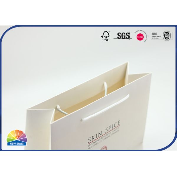 Nylon Thread Handles Rectangle Paper Gift Bag Jewelry Packaging Customized