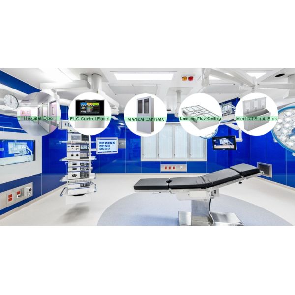 Quick-install ISO 7 Modular Operating Room with Glass Wall and Customized Design for Hospital
