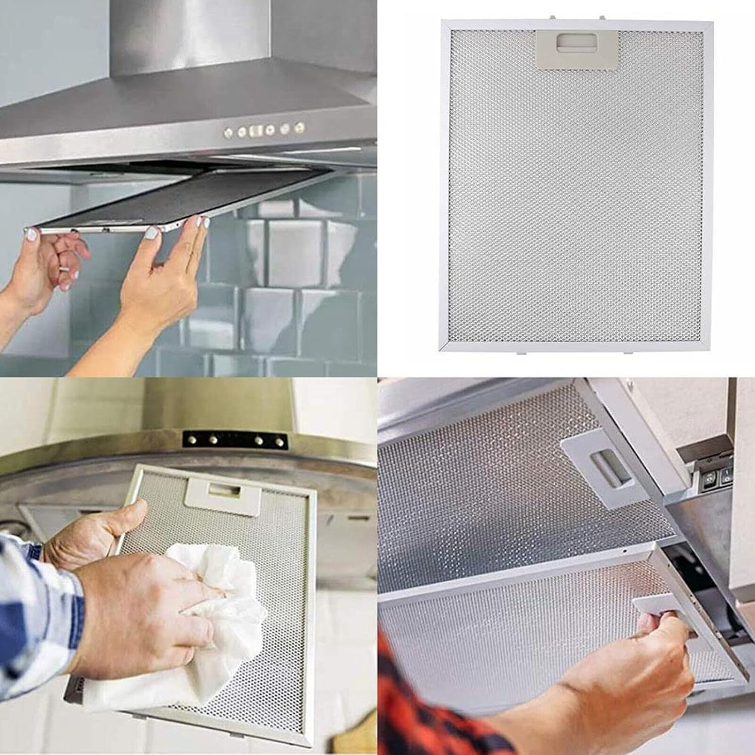 Customized Size High Temperature Resistance Easy Installation Range Hood Filter and Cooker Hood Filter