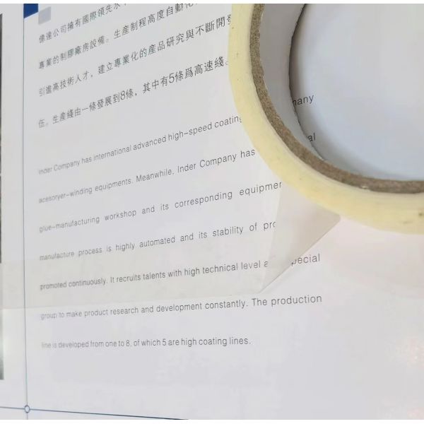 Matte BOPP Stationery Tape Water-Based Adhesive and Writable Surface