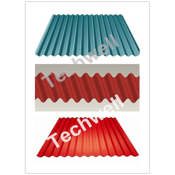 5.5 Kw Automatical Aluminium Corrugated Sheet Roll Forming Machine For Corrugated Sheets