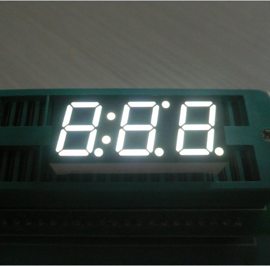 10mm Large Triple Digit Seven Segment Black Face Led Display
