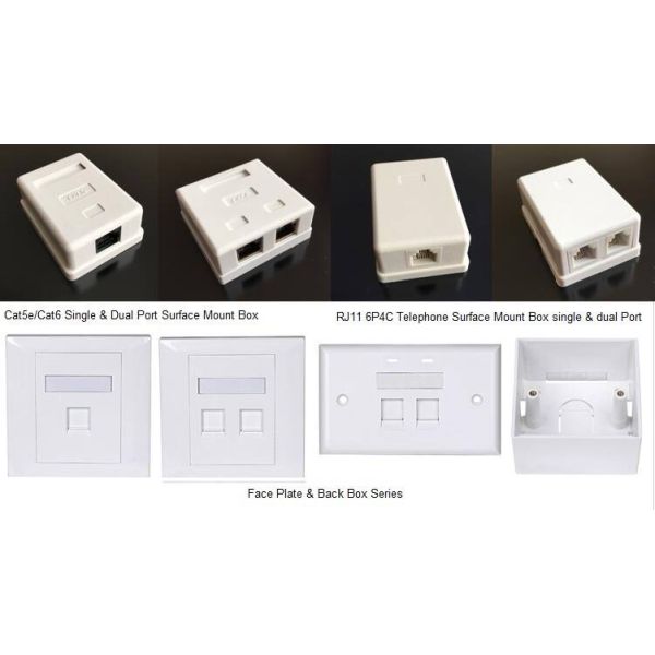 19 Inch Unshielded Network Patch Panels UTP Cat 6 24 Port