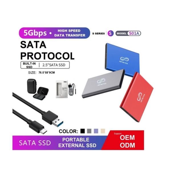 High Capacity 5gbps External Hard Drive Ngff And Nvme Interface OEM SSD