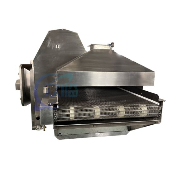 CE Blanching Machine for Seafood Processing Durable Cooking Equipment Automatic Cooking Tunnel for Fish Seafood Cooking Line