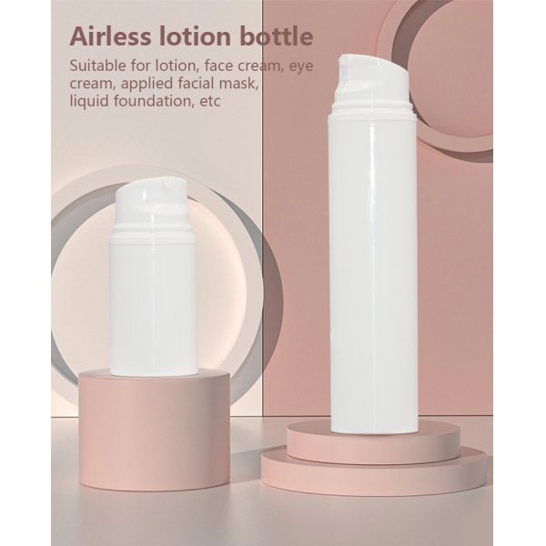5oz Plastic Airless Vacuum Pump Bottle Empty Refillable Bayonet Makeup Sample Packing