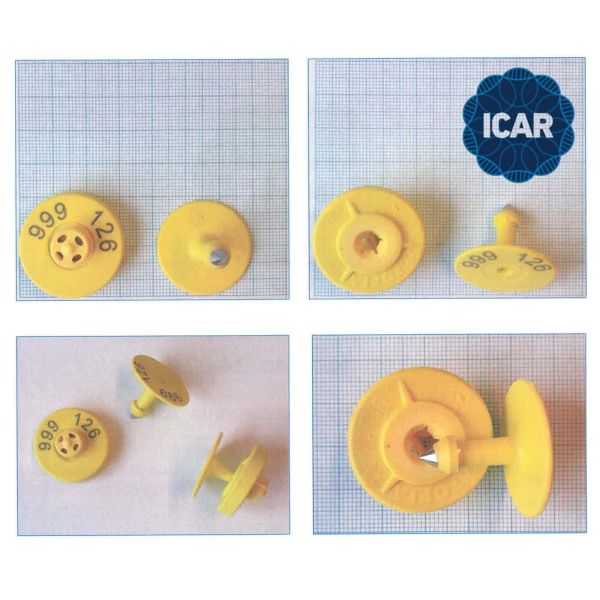 FULL ICAR Tracking Ear Tag RFID Communication Interface High Electronic Tag for Efficient Livestock Management