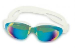Quality Mirror Coated Speedo Goggles , Silicone Swimming Pool Glasses for sale