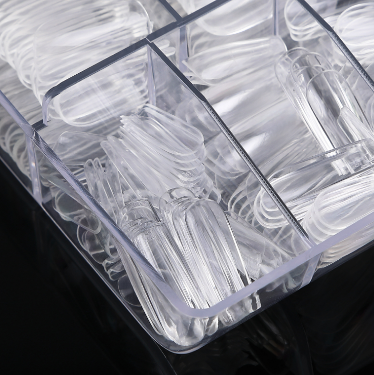 Wholesale Private Label Customized High Quality Clear Transparent Artificial Fingernails for Nail Salon Shop
