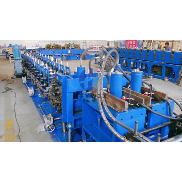 High Speed Automatic Cable Tray Roll Former Precision Forming PLC Control