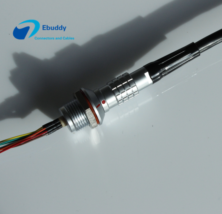 IP68 Waterproof Lemo Power Cable K Serial , Male / Female Extension Cable