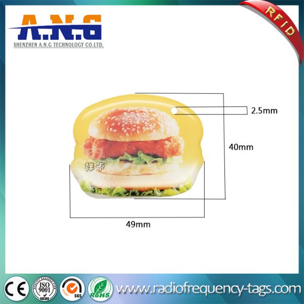 Durable Contactless RFID Epoxy Tag Payment Resin Keychains printing
