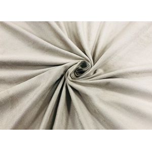 Quality 110GSM Microsuede Upholstery Fabric / Recycled Pet Fabric Eco Friendly Oyster Gray for sale
