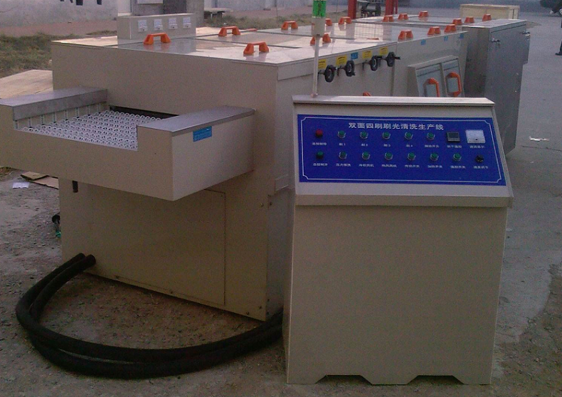 Second hand PCB scrubbing machine for PCB Brush Cleaner Washing Machine PCB Brushing Machine