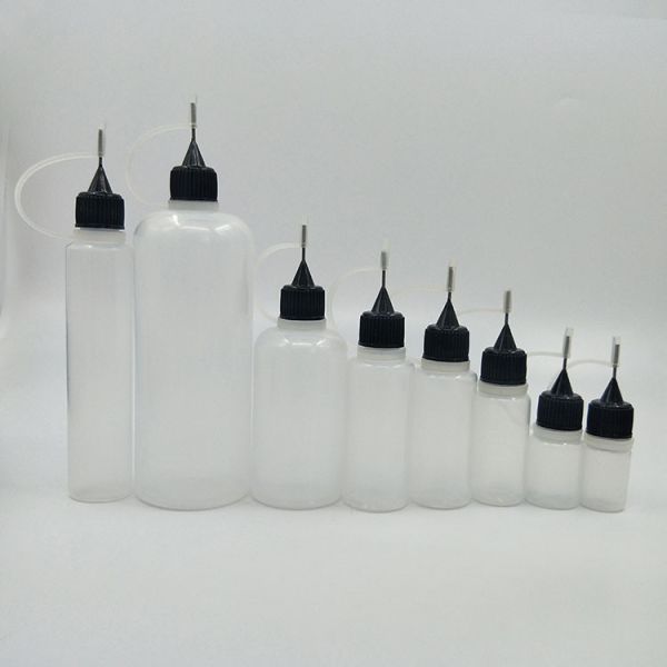 Custom Logo Dropper Bottles With Screw Cap Liquid Usage Transparent Black Customize