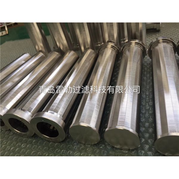 Customize Length Metal Welded Wedge Wire Screen For Liquid Filter Silver Color