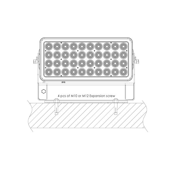 Smooth Dimming 400W LED Stage Flood Lights For Facade