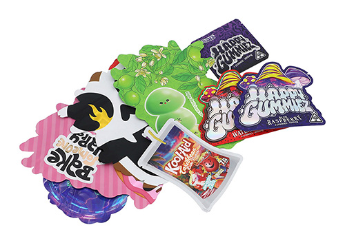Custom Printed Shape Die-Cut Mylar Bag 3.5 Grams
