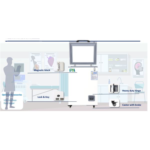 MDF-60H100 Ultra Low Temperature Deep Freezer 100L CE
