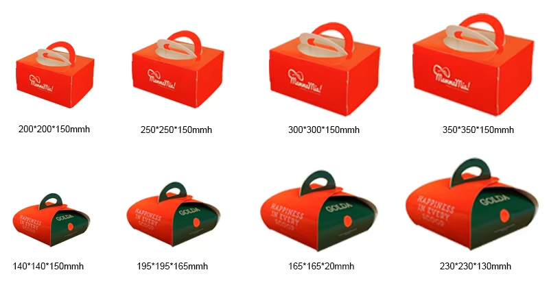 Custom logo printing on cake boxes